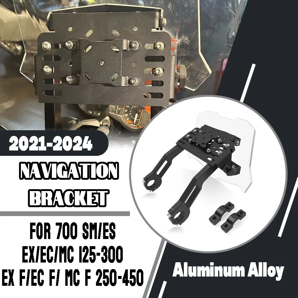 For EX F/EC F/MC F 125-300 250-450 700SM/ES 2021-2024 Motorcycle GPS Mount Bracket Mini Fairing Multifunctional Monitor Base