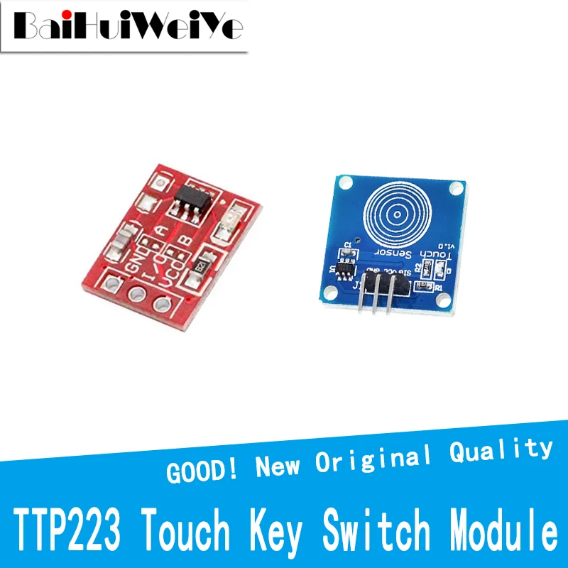 TTP223 Touch Key Switch Module Touching Button Self-Locking/No-Locking Capacitive Switches Single Channel Reconstruction