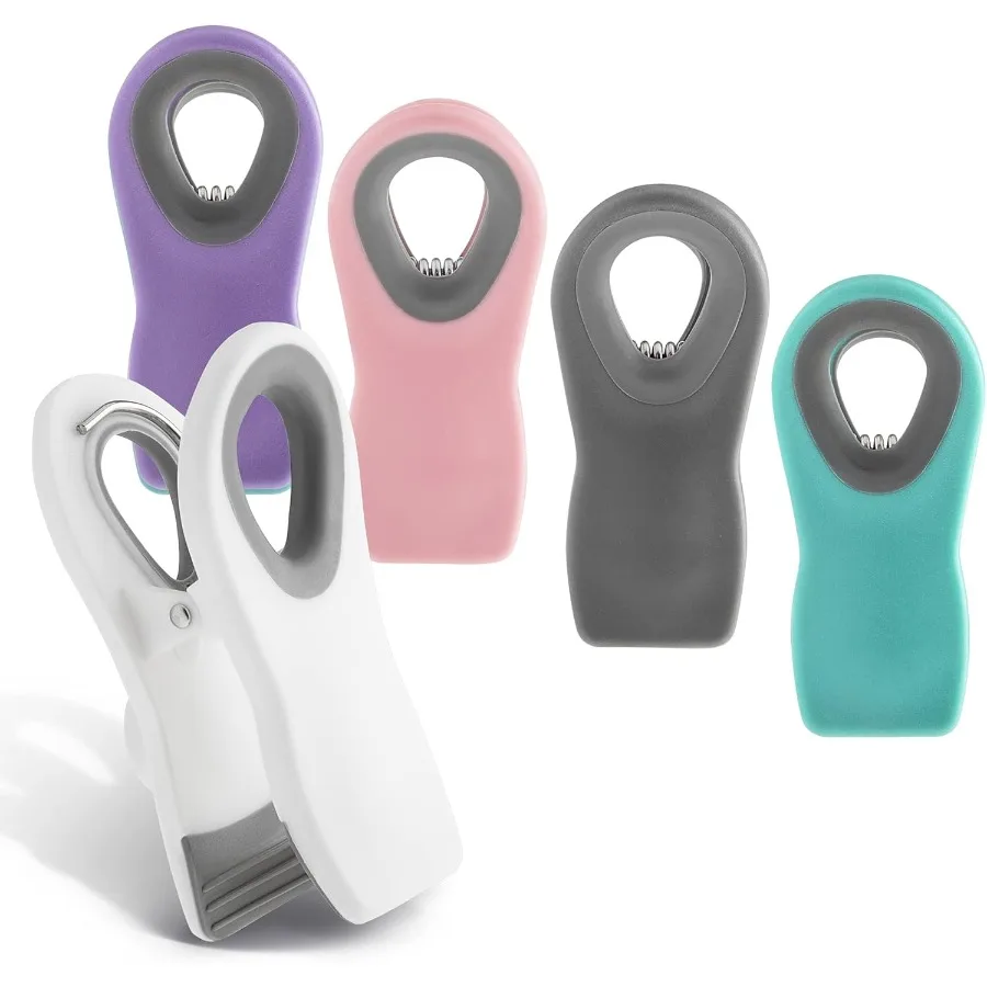 

Multicolor Bag Clips with Magnet Ideal for Airtight Seal of Bread Snacks and Food Bags in Kitchen and Outdoor P