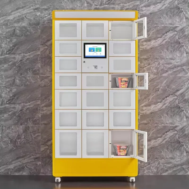 Restaurant Fast Food Vending Machine Smart Heat Preservation Delivery Cabinet