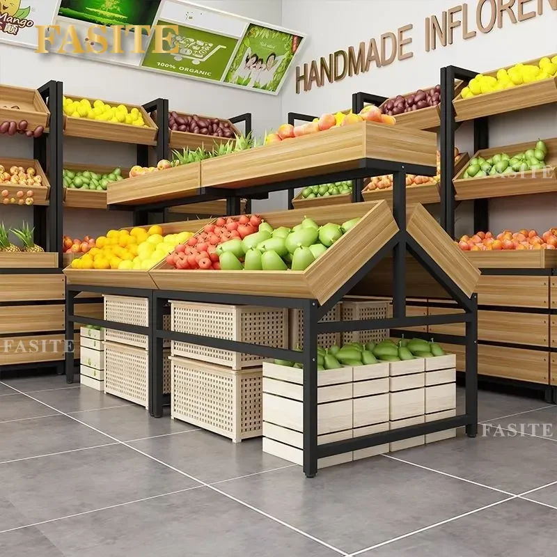 For Supermarket Fruit and Vegetable Display Rack Multi-tier Creative Storage Shelf Stand for Grocery Store Home Kitchen