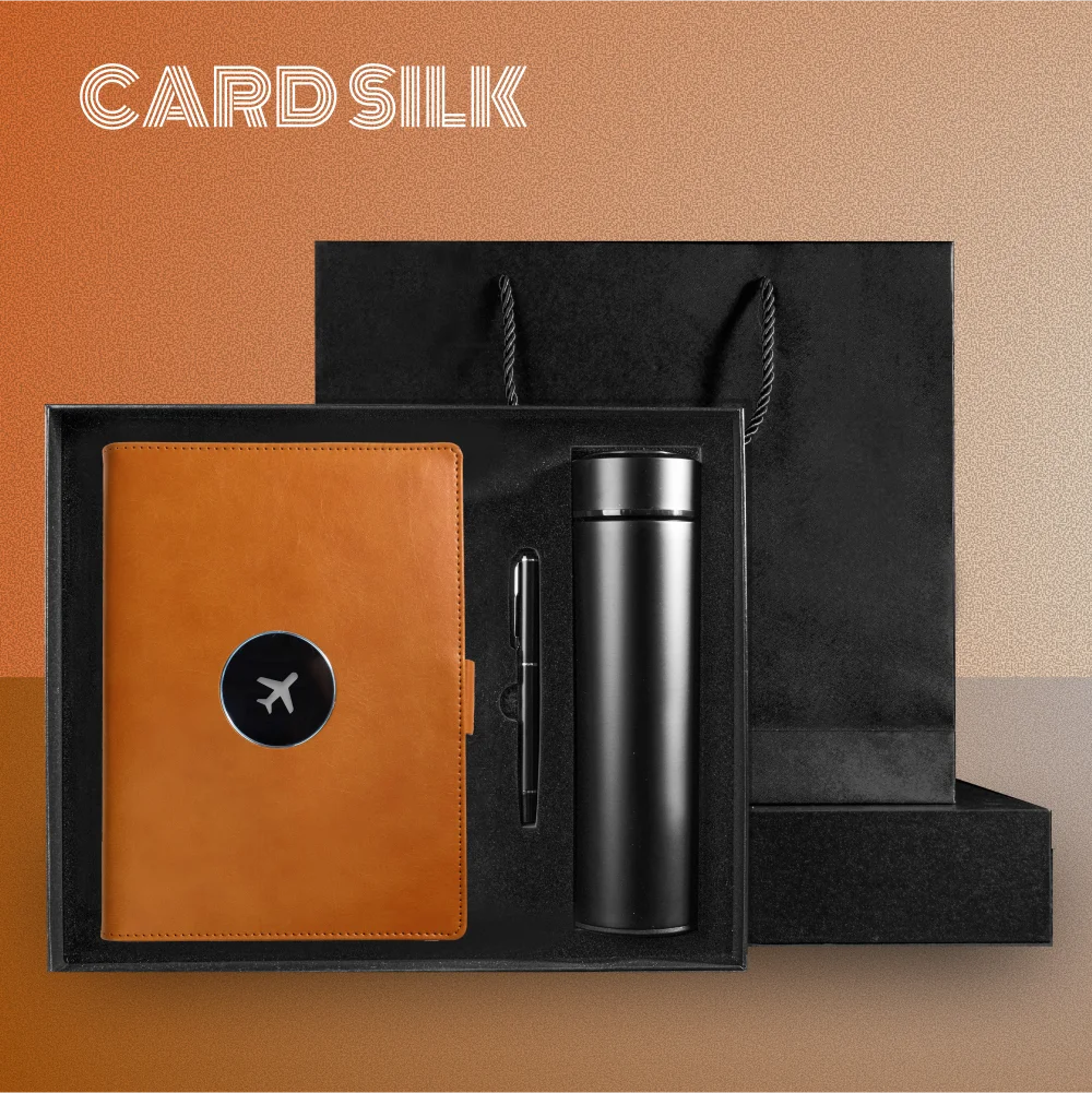 صندوق هدايا مميز للكمبيوتر المحمول - يتضمن ألعابًا مع بنك طاقة وإضاءة شعار LED، هدية عمل أنيقة للمحترفين والتنفيذيين #1