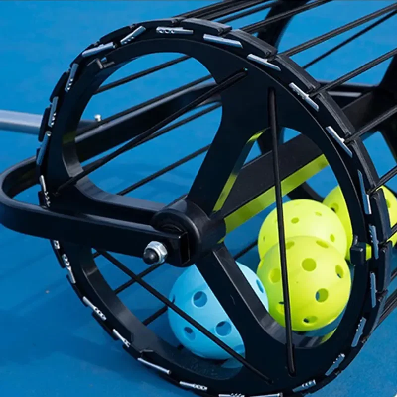 OEM Custom HEIBO Model 125cm Aluminum Rolling Pickleball Ball Picker Collector Tennis Ping Pong Training Entertainment Use