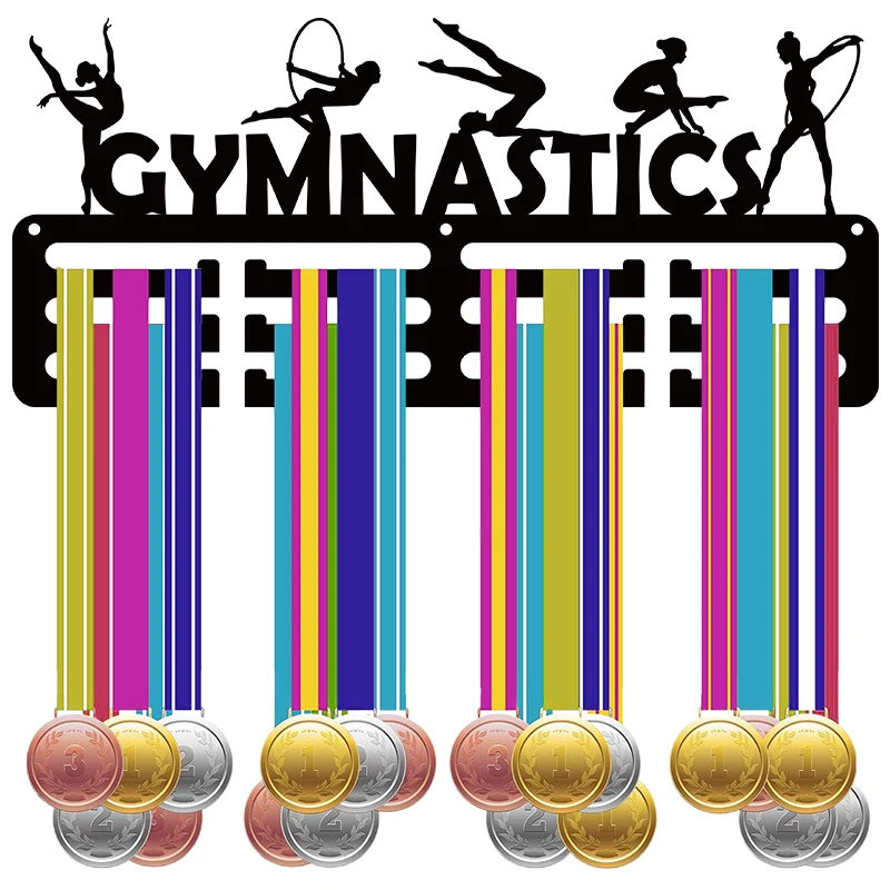 Gymnastics medal rack wall mounted display rack home decoration athlete and competition honor medal hook medal organization rack