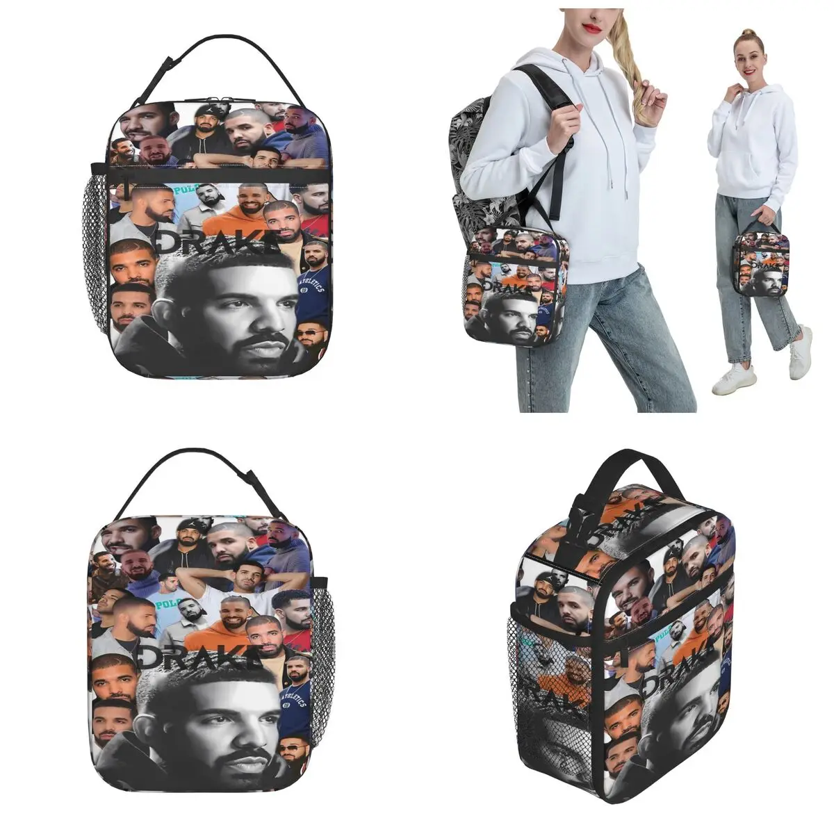 Insulated Lunch Bag Certified Lover Boy Tour 2023 Music Drake Vintage Lunch Multifunction Thermal Cooler Bento Box For School