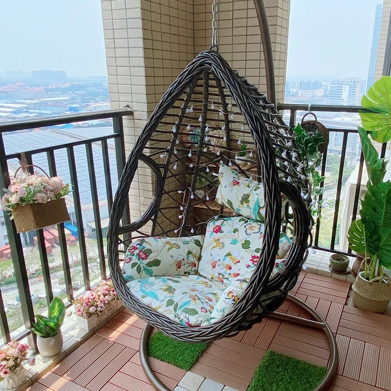 wholesale Hanging chair Outdoor furniture Hotel Balcony garden egg rattan outdoor swing chair