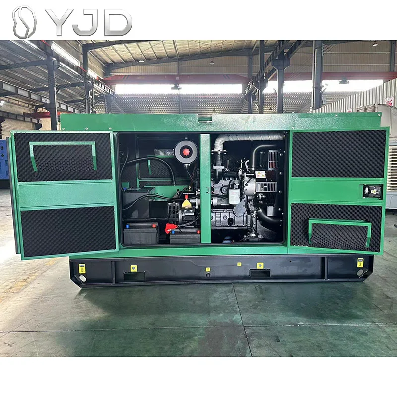 20kw to 50kva Silent Type Diesel Generators 30/60Hz 380V Ac Three Phase Water Cooling for Effective Power Supply