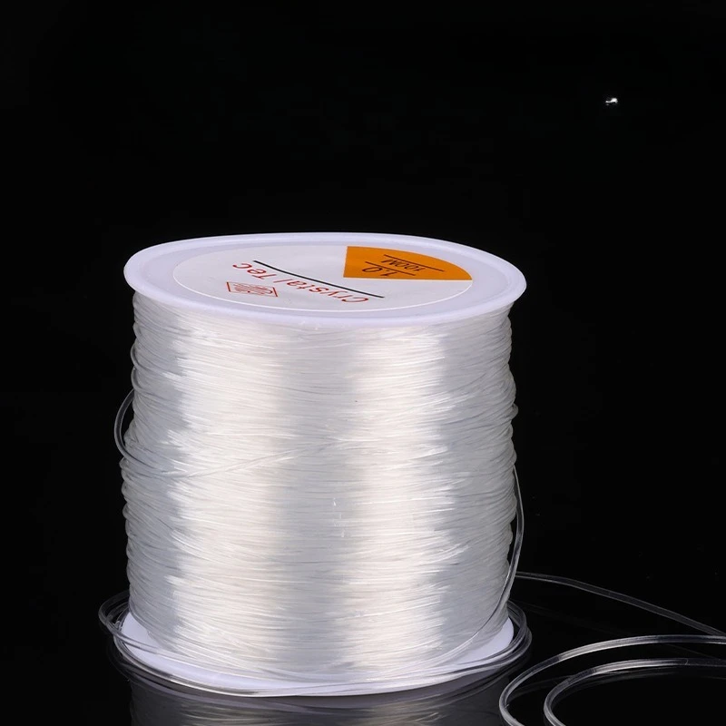 Transparent Bead Elastic Thread Wear-resistant Crystal Cord Handmade DIY Bead String with Multiple Sizes To Choose From