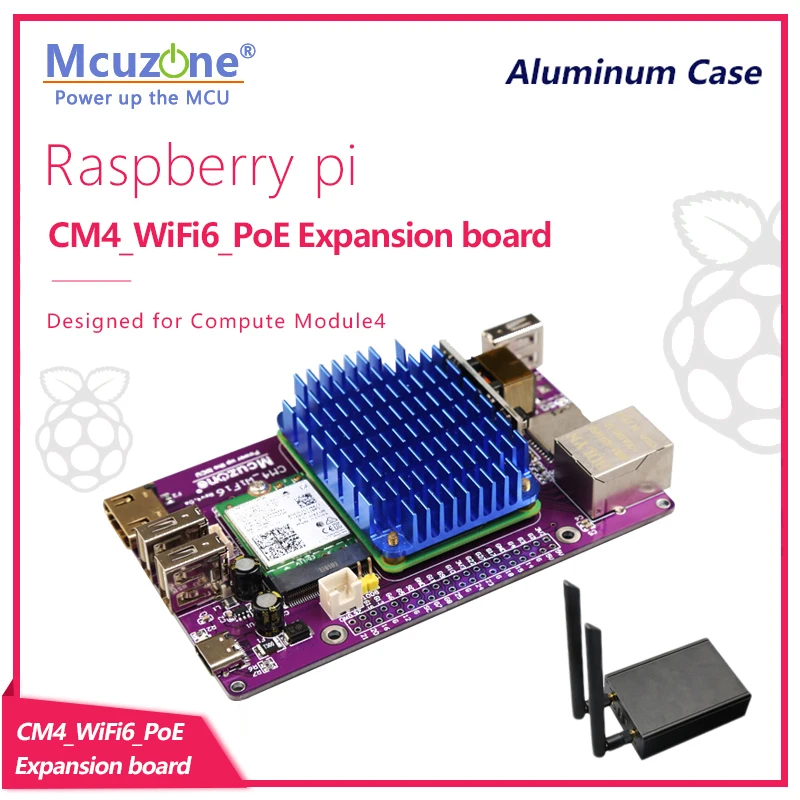 

CM4_wifi6_PoE expansion board PCIE M.2 intel AX200 AX210 bluetooth HDMI CSI1 USB-C 4G Wi-Fi6E case router