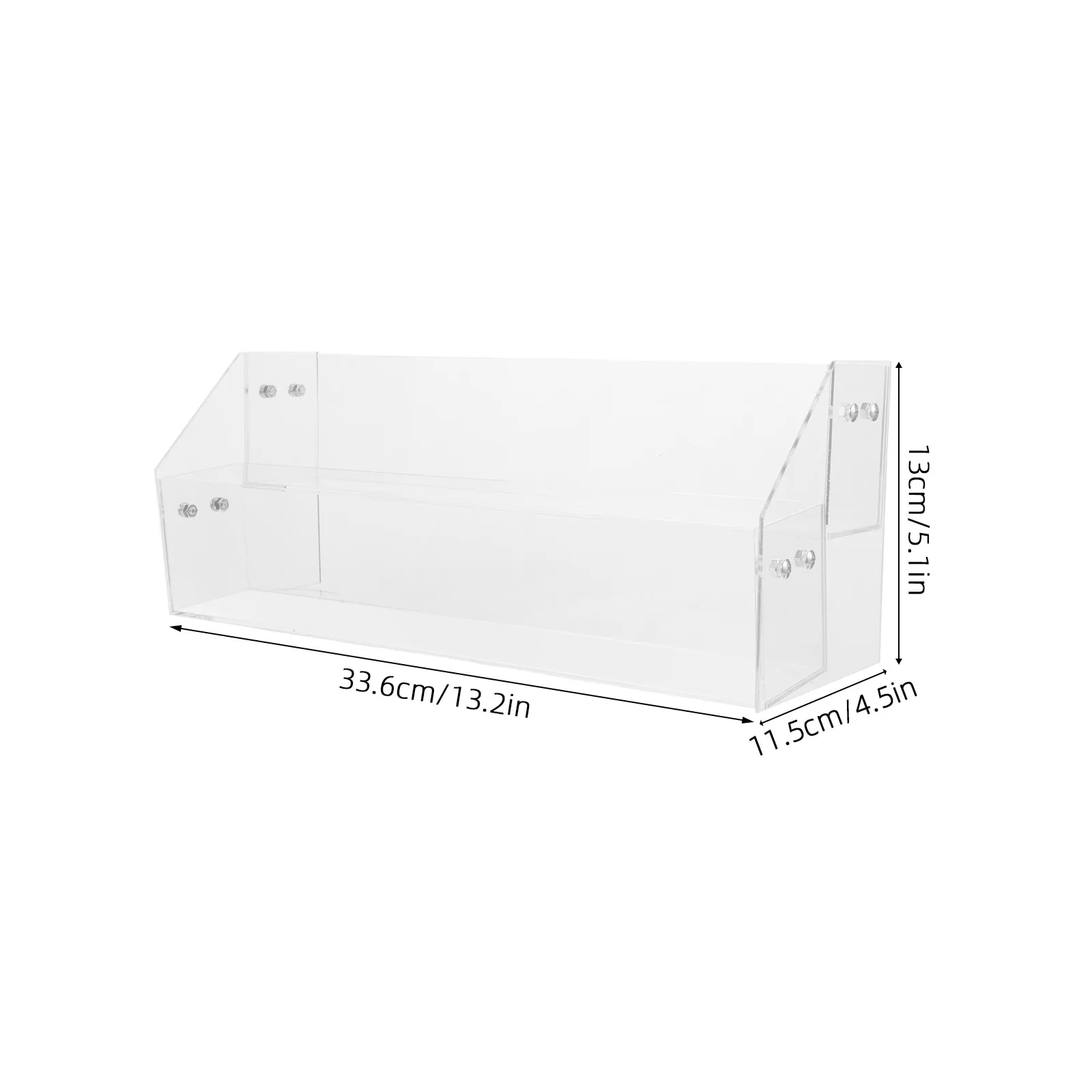 Transparent Acrylic Book Stand for Desk Desktop Bookshelf Organizer Magazine Rack Holder Clear Book Display Shelf Modern