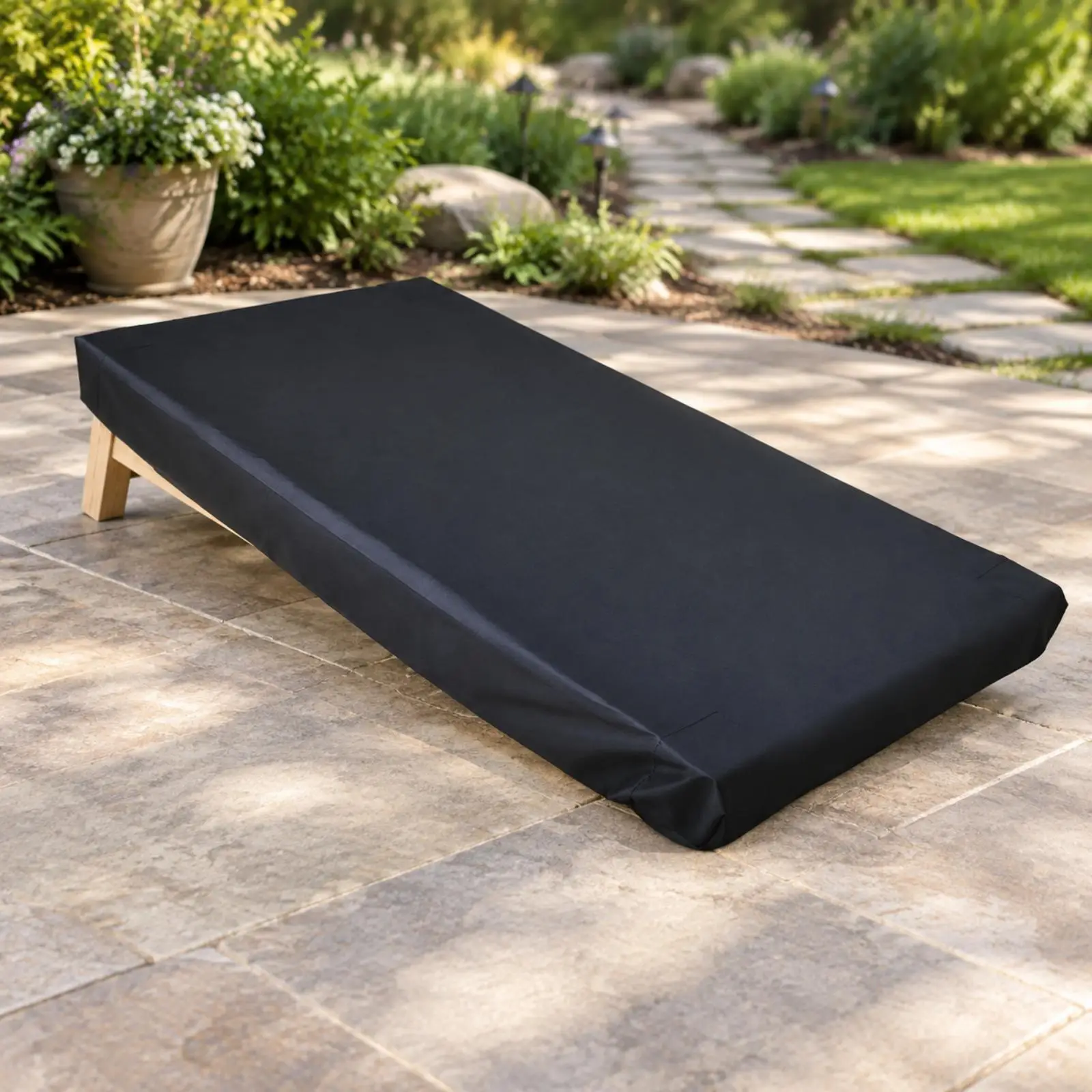 Fits Standard Cornhole Boards Waterproof Resistant Cover with Silver Coating and Drawstring for Secure All Weather Guarding