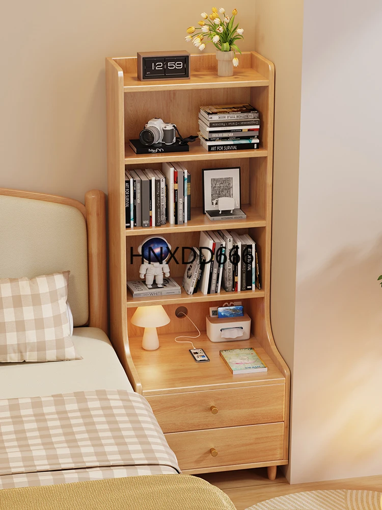 Elevated bookshelf Floor shelf Integrated wall bookcase