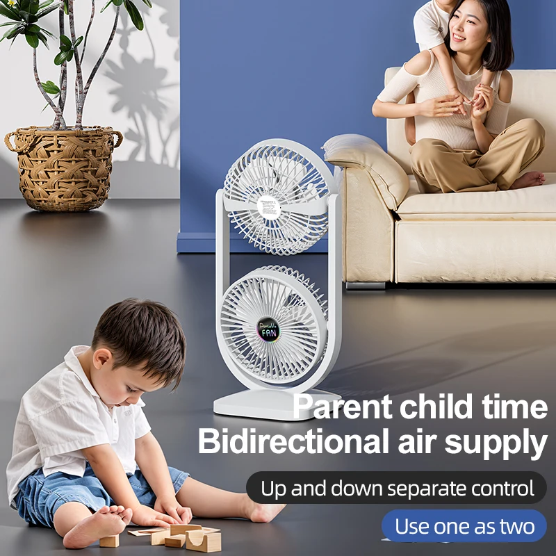 USB Charging Desktop Fan Portable Rotatable Desktop Electric Fan Suitable For Outdoor Picnic Student Dormitory Office Home Use