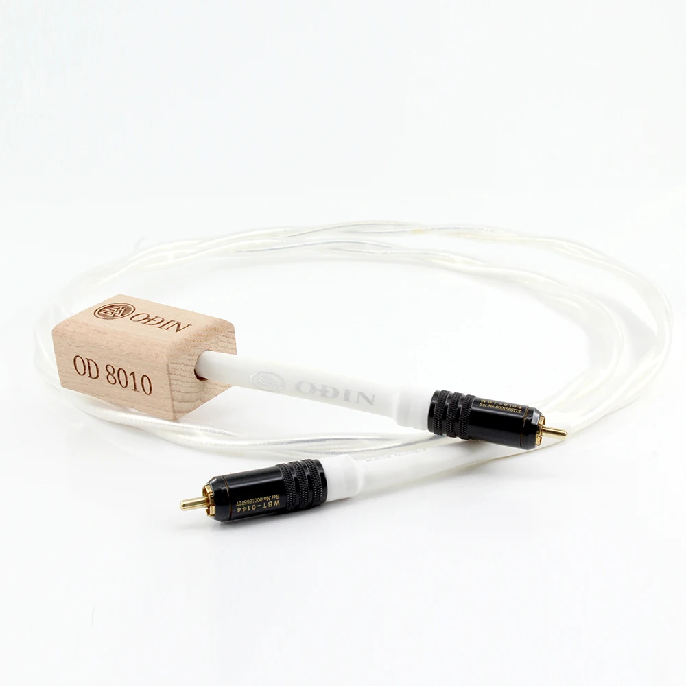 

1 Pair Nordost Odin Reference Interconnect RCA Audio Cable With WBT0144 24K Gold Plated Plug