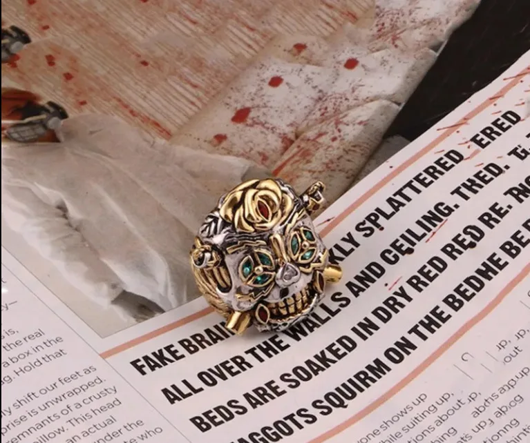 المستهلكات ستالون ريترو الجمجمة محظوظ حلقة مفتوحة العصرية فيلم الإبهام الدائري