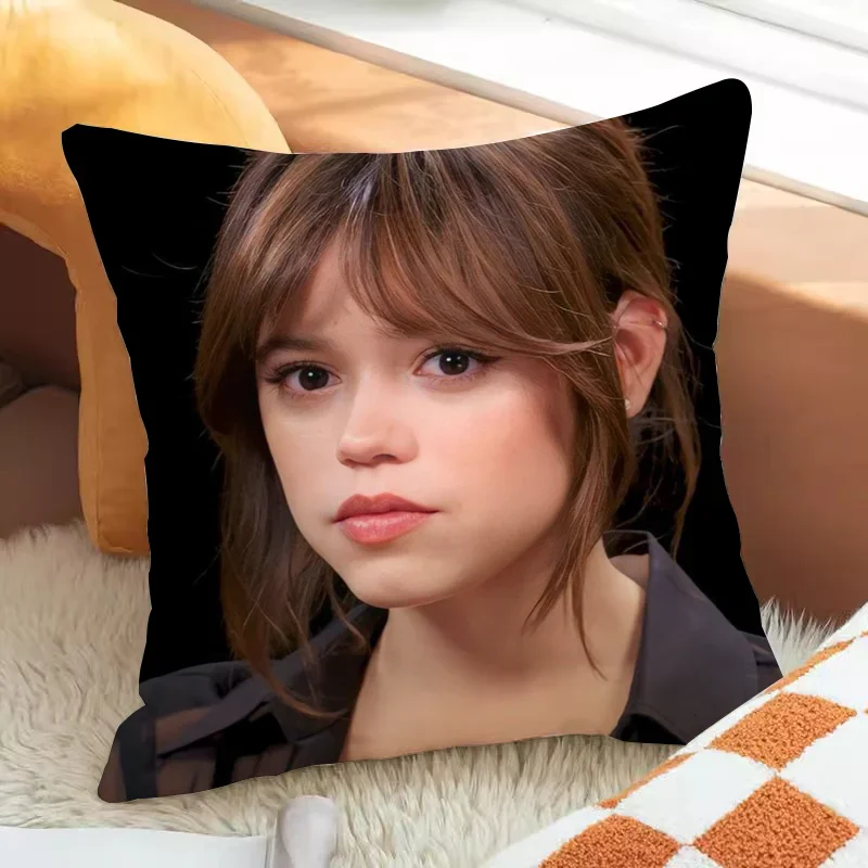 Jenna Ortega Pillow Case Pillowcase Car Decoration Decorative Pillowcases for Pillows 45x45 Cushion Cover Luxury Fall Decor Sofa