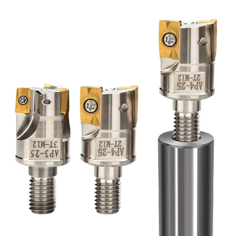 BAP300R/400R Lock Tooth Milling Cutter Head APMT1604 APMT1135 CNC Threaded Shock‑Resistant Tool Holder