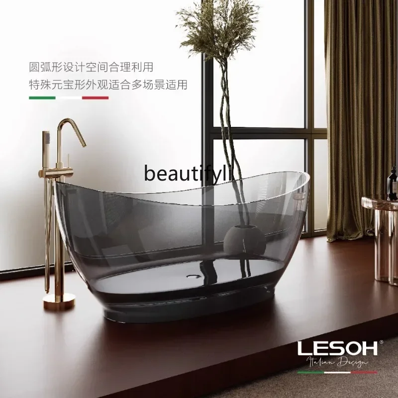 

CC Imported natural resin crystal bathtub Hotel ingot-shaped colored resin crystal bathtub