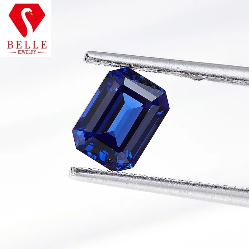 

NEW Promotion Emerald Shape Brilliant Cut Natural Lab Grown Blue Sapphire AGL Certificated Diamond Gemstones Jewelry Making Gems