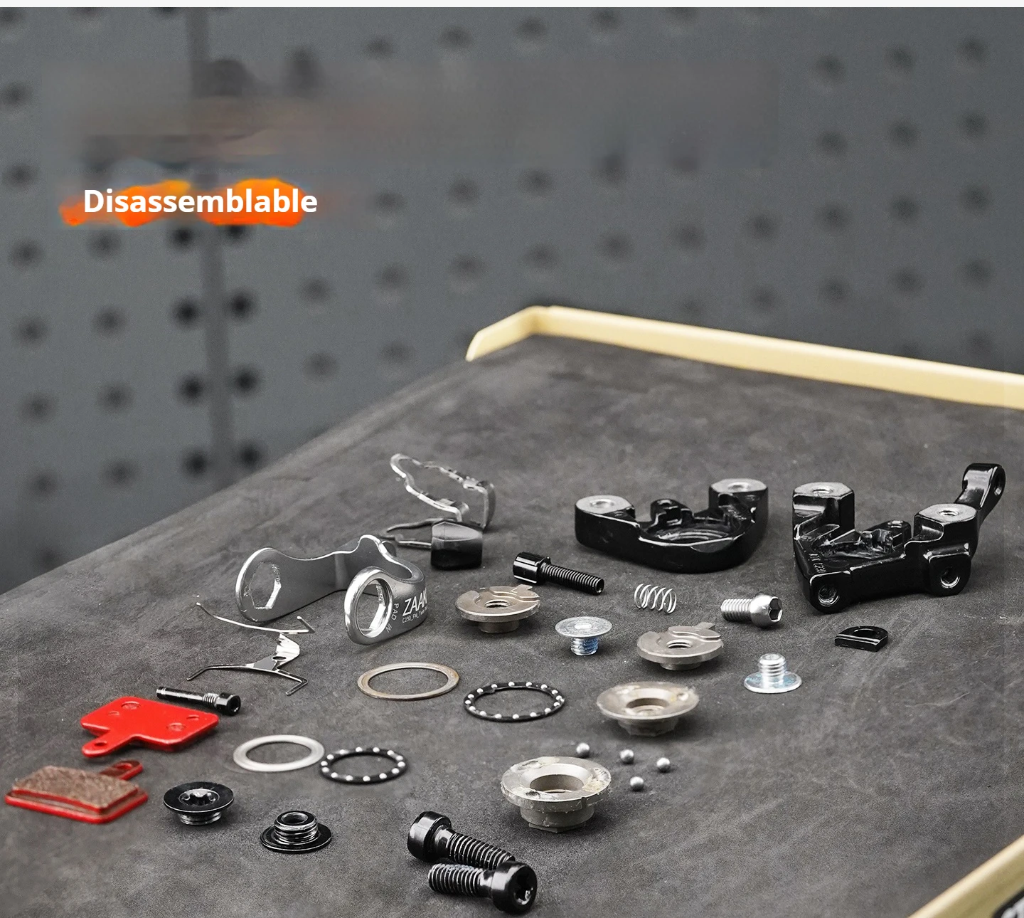 ZAAKR Mechanischer Bremssattel Modell C230-C235 Vergrößerter Kolben, leichtes Design für Fahrräder mit Flat-Mount- und Post-Mount-Befestigung – Detail 9