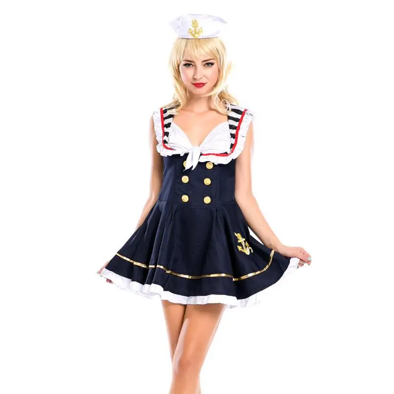 زي Queen Pirate ip للسيدات، زي كابتن رول بلانغ، زي بحار البحرية، زي أداء الهالوين