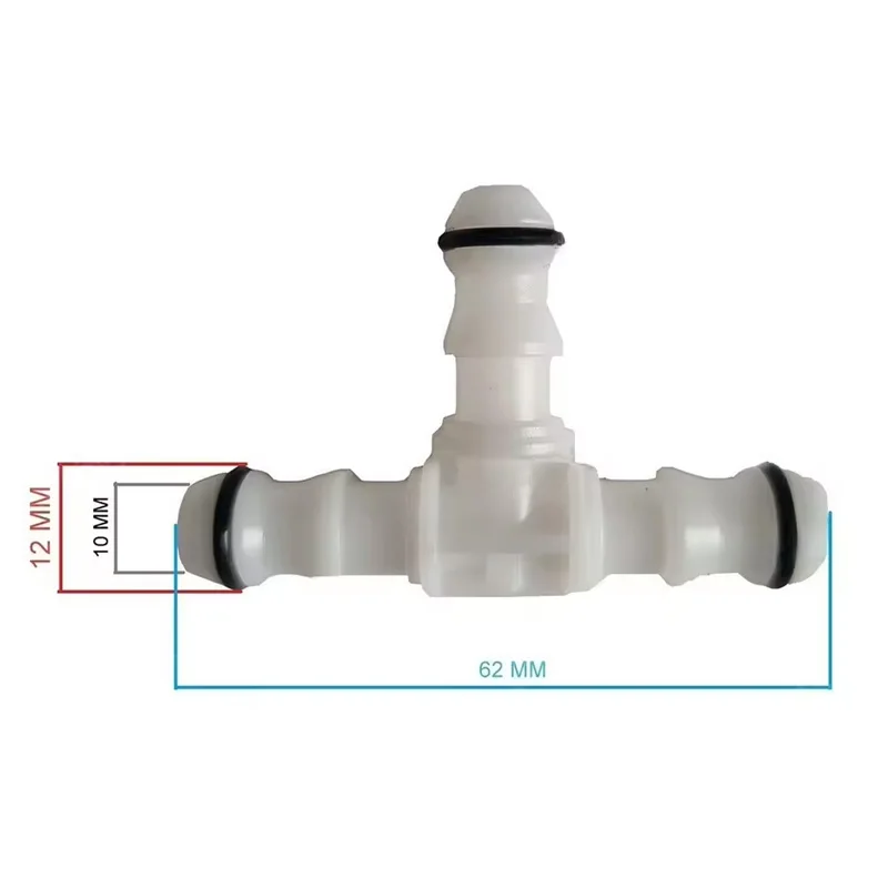 8D0955873 1PCS T-21 Three-way connector fitting suitable for cleaning spray connector of Volkswagen golf car headlights