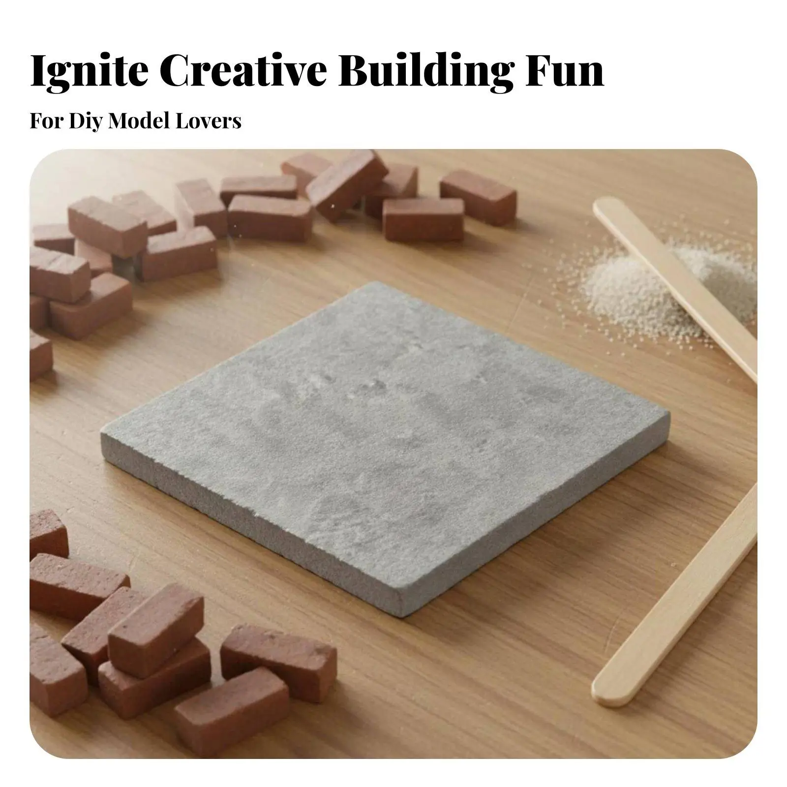 Ceramic Block House Multifunctional Wooden Miniature Furniture Kit DIY Craft Model for Miniature House 1 12