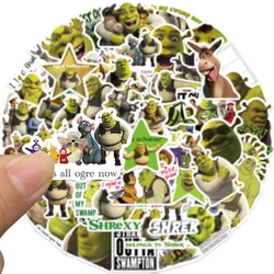 52pcs Monster Shrek Sticker DIY Suitcase Laptop Suitcase Guitar Star Graffiti Cartoon Sticker Waterproof Decals