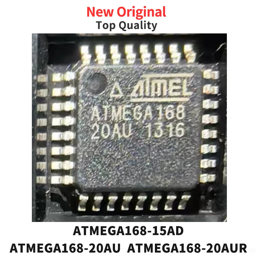 (1 Piece) ATMEGA168-15AD ATMEGA168-20AU ATMEGA168-20AUR QFP-32 New Original