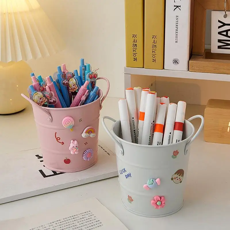 Ins Pencil Holder Makeup Brush Storage Cup Organizer Pen Container All-purpose for Office Home School Tabletop Supplies