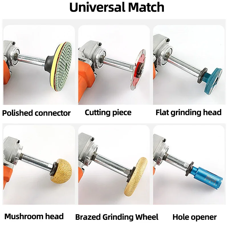 M10 M14 Angle Grinder Extension Rod for Polishing Pad Adapter 100/140 Type Multi-function Screw Shaft Grinder Connection Rod
