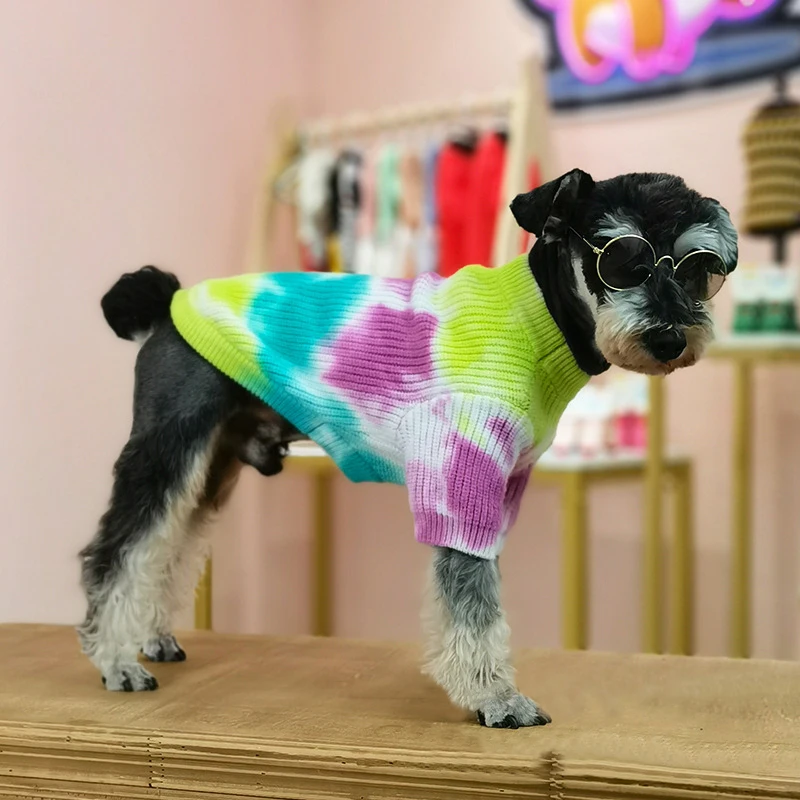 Winter Fashion Pet Clothing Sweat-shirt Wool Dog\'s Sweater with Sleeves Pullover Knit Puppy Sweaters for Male Small Medium Dogs