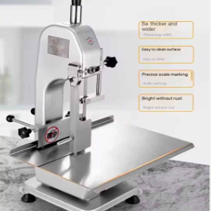 Commercial Electric Table Top Frozen Meat and Bone Band Saw Cutter for Butcher Chicken Beef Cow