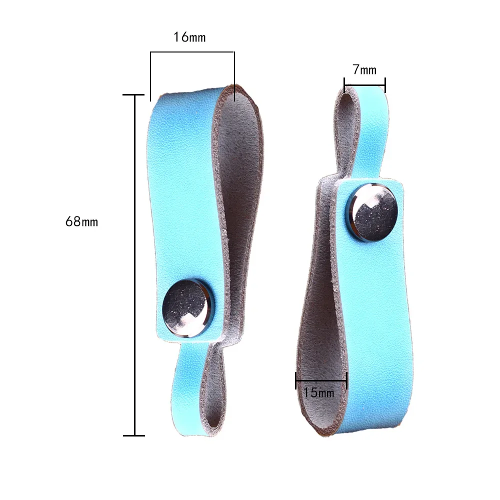 KEYYOU New Model Style Leather Tow Straps Material Smooth Surface Car Key Ring Chain Car Interior Keychain For Car Auto
