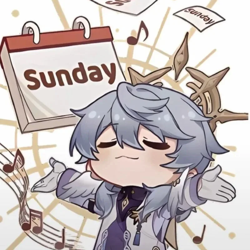 12 cm jeu Honkai Star Rail dimanche peluche poupée assise jouet Mini porte-clés pendentif Adorable Figure marionnette cadeaux d'anniversaire