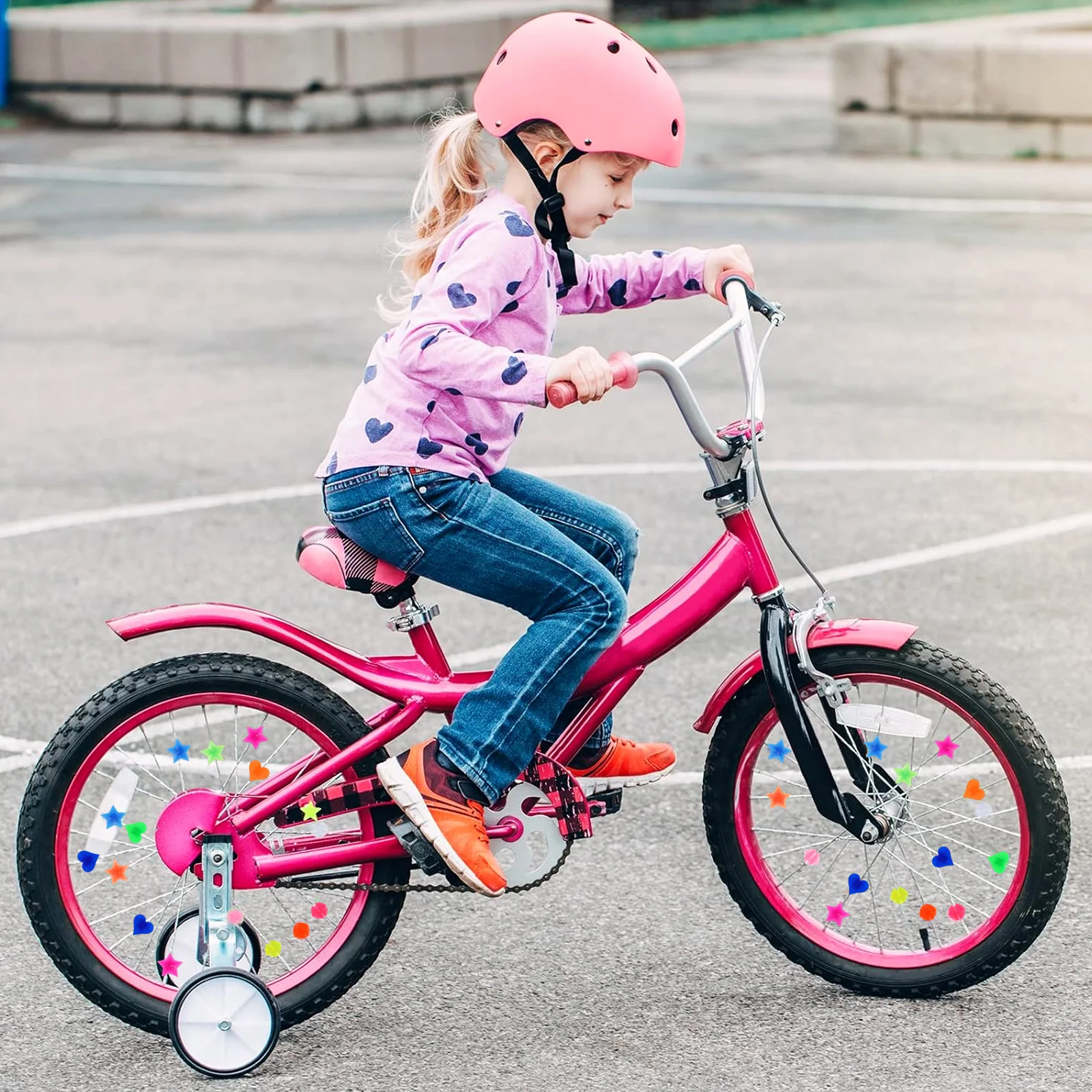 

252Pcs Bike Decoration Spoke Beads Colorful Wheel Accessories for Glow in The Dark Bicycle Decorations