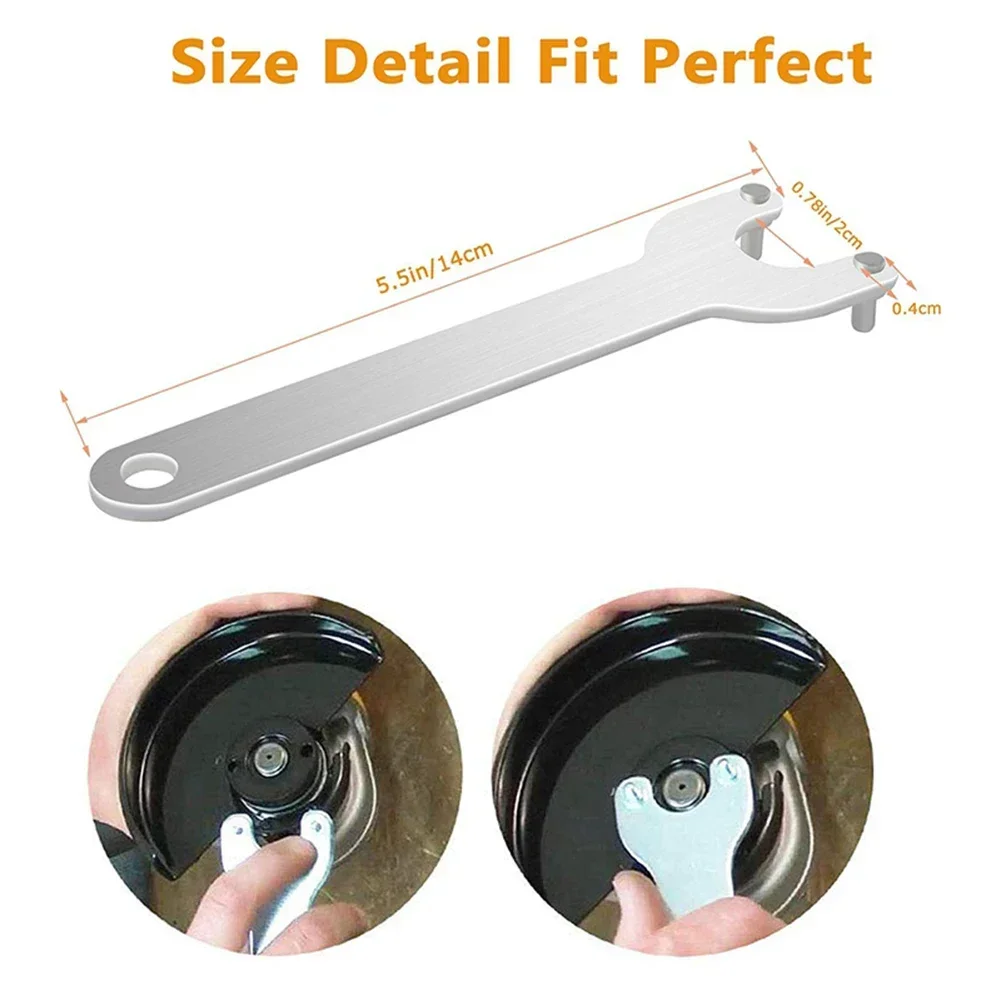 Professional Grade Angle For Grinder Flange Spanner Wrench Kit Must have For Grinder Accessories with Lock Nut Tool