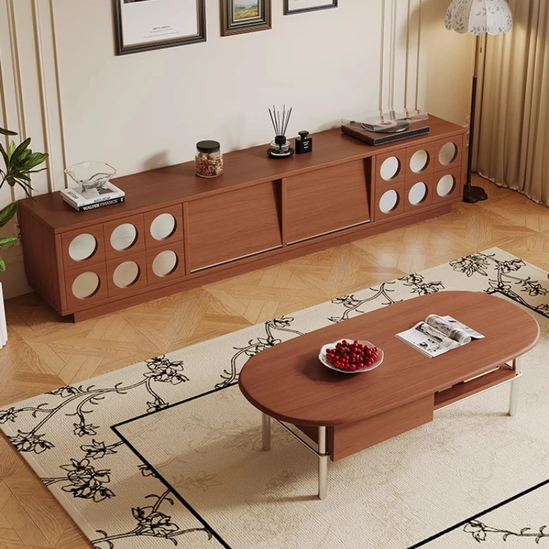 

Screen Tv Cabinet Home Room Wall Equipped Storage Walnut Tv Cabinet Salon Modern Mobili Per La Casa Living Room Furniture