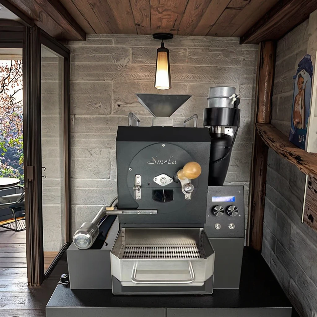Tostador De Cafe Cafe Kitchen Small Mini Electric Gas Sample Coffee Bean Baking Roasting Machine
