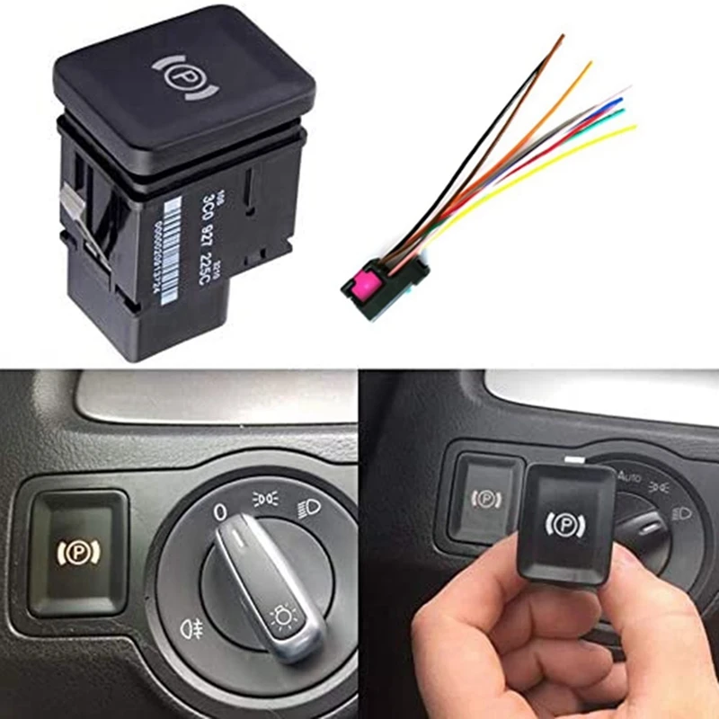 3C0927225 1K0972776 Reversing Radar Switch Wiring Connector Brake Button Car For Passat B6 CC 3C 2006-2012 Parts Accessories