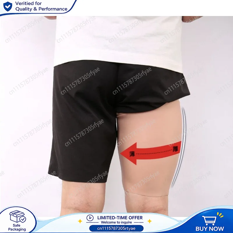 Silicone Leg Cover Thigh Shaping Elastic Leg Sleeve for Birthmark Scar Coverage and Leg Appearance Modification