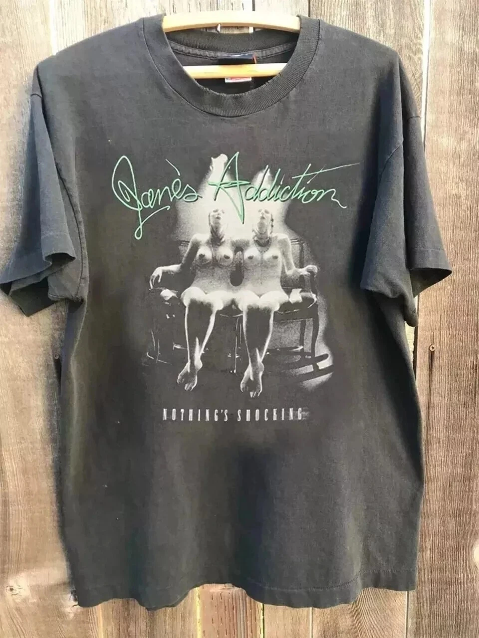 Janes Addiction Band Nothing's Shocking Basic Charcoal Unisex T-Shirt Harajuku Grafik-T-Shirts
