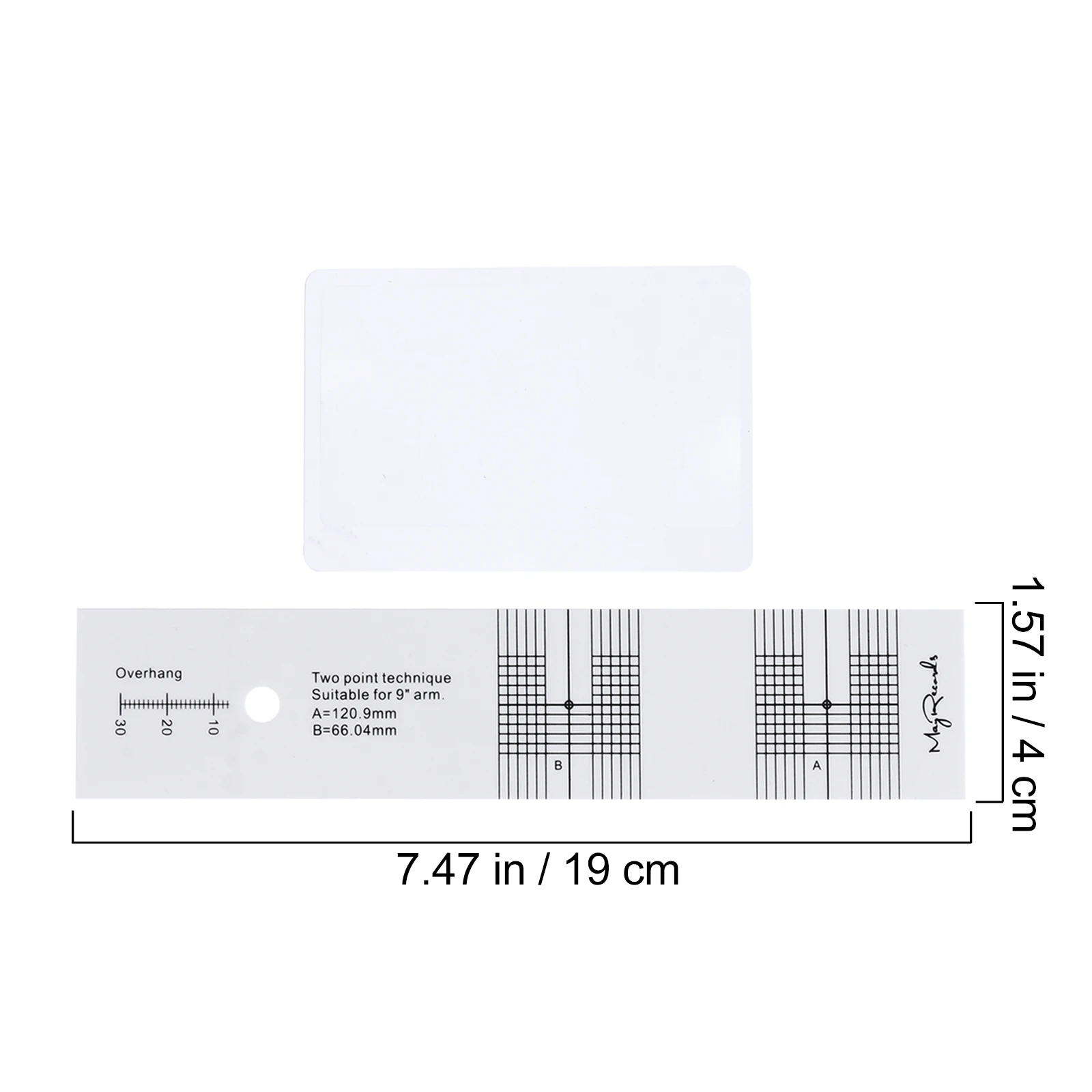 

Acrylic Record Player Calibration Tool Clear Scale Measuring Device Lightweight Vinyl Machine Alignment Supply