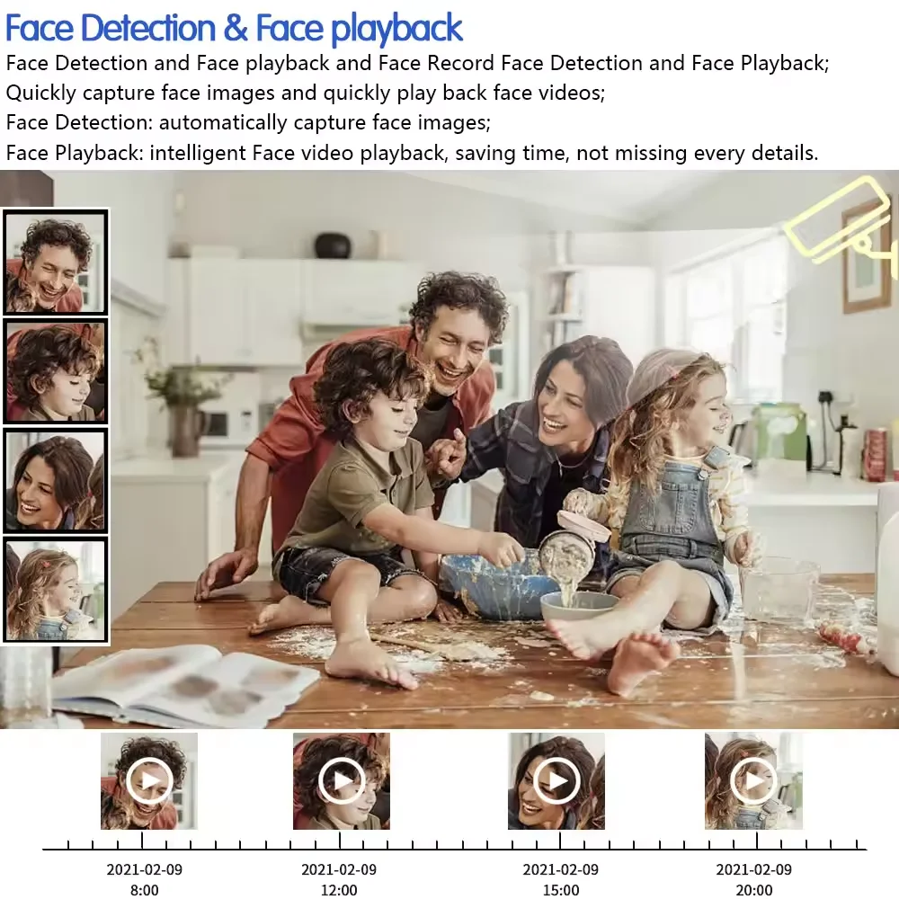 16CH 4K 8MP Security Camera System Kit AHD Outdoor Color Night Vision HD Camera Facial Detection Xmeye DVR Kit