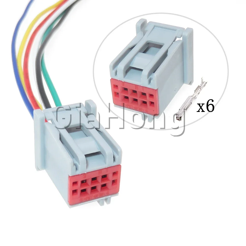 

Комплект из 6-контактных разъемов для автокондиционеров, неизолированные электрические автомобильные штекеры 30700-1060, автомобильные электрические кабельные розетки