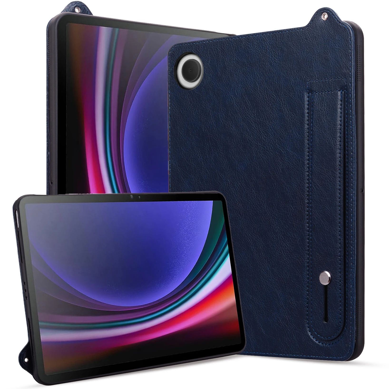 

Чехол-подставка из искусственной кожи и мягкого ТПУ для Xiaomi Redmi Pad 2 SE 9.7 2026 с задней крышкой и ручкой для переноски