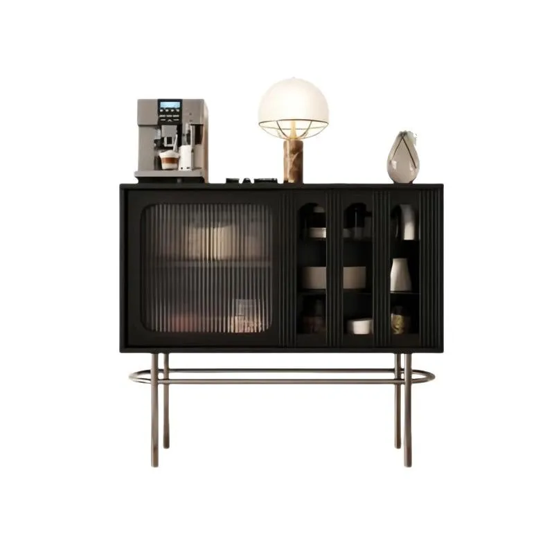 

Retro style dining side cabinet coffee tea cabinet solid wood entrance cabinet