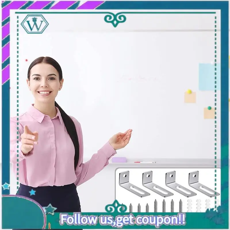 Brackets Hanger Supports Whiteboard Installation Hardware Kit Wall Hanging Kit For Hanging Whiteboard School Office