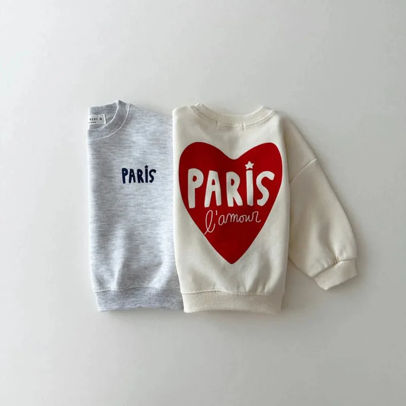 2024 Autumn New Children Heart Print Sweatshirt Cotton Girls Long Sleeve Casual Pullover Baby Boy Loose Letter Tops Kids Clothes