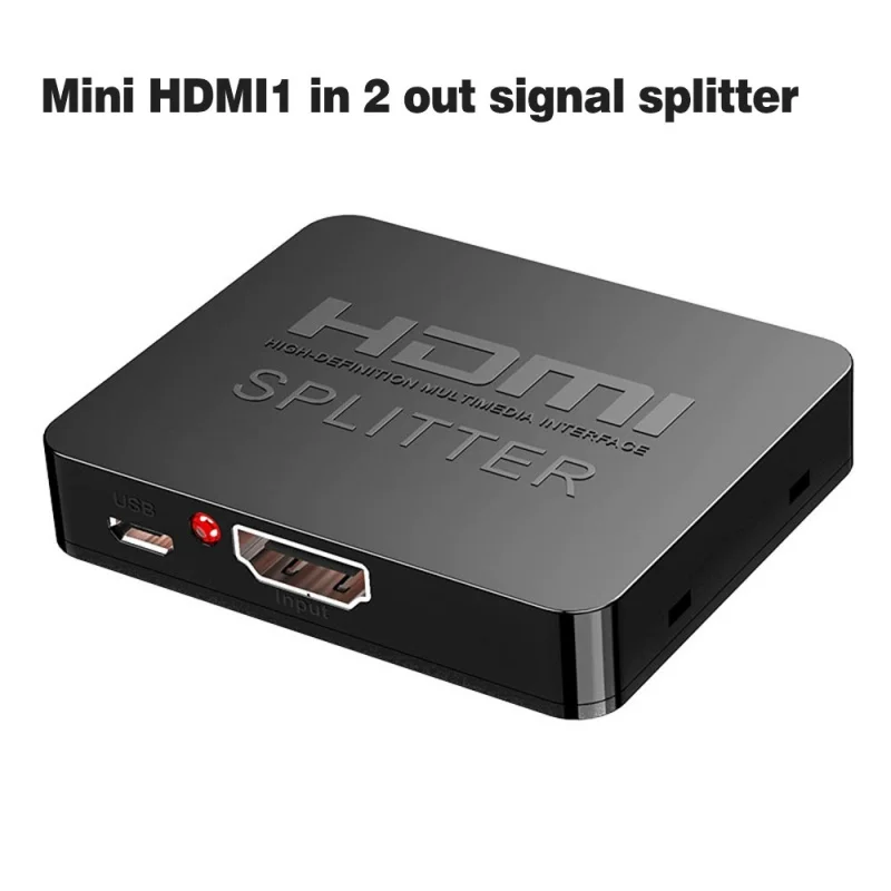 Splitter Hdmi 1 in 2 out 1 in 4 out HD signal splitter 4K Mini HDMI1 portatile in 2 out 1 in 4 out sincronizzatore audio e video